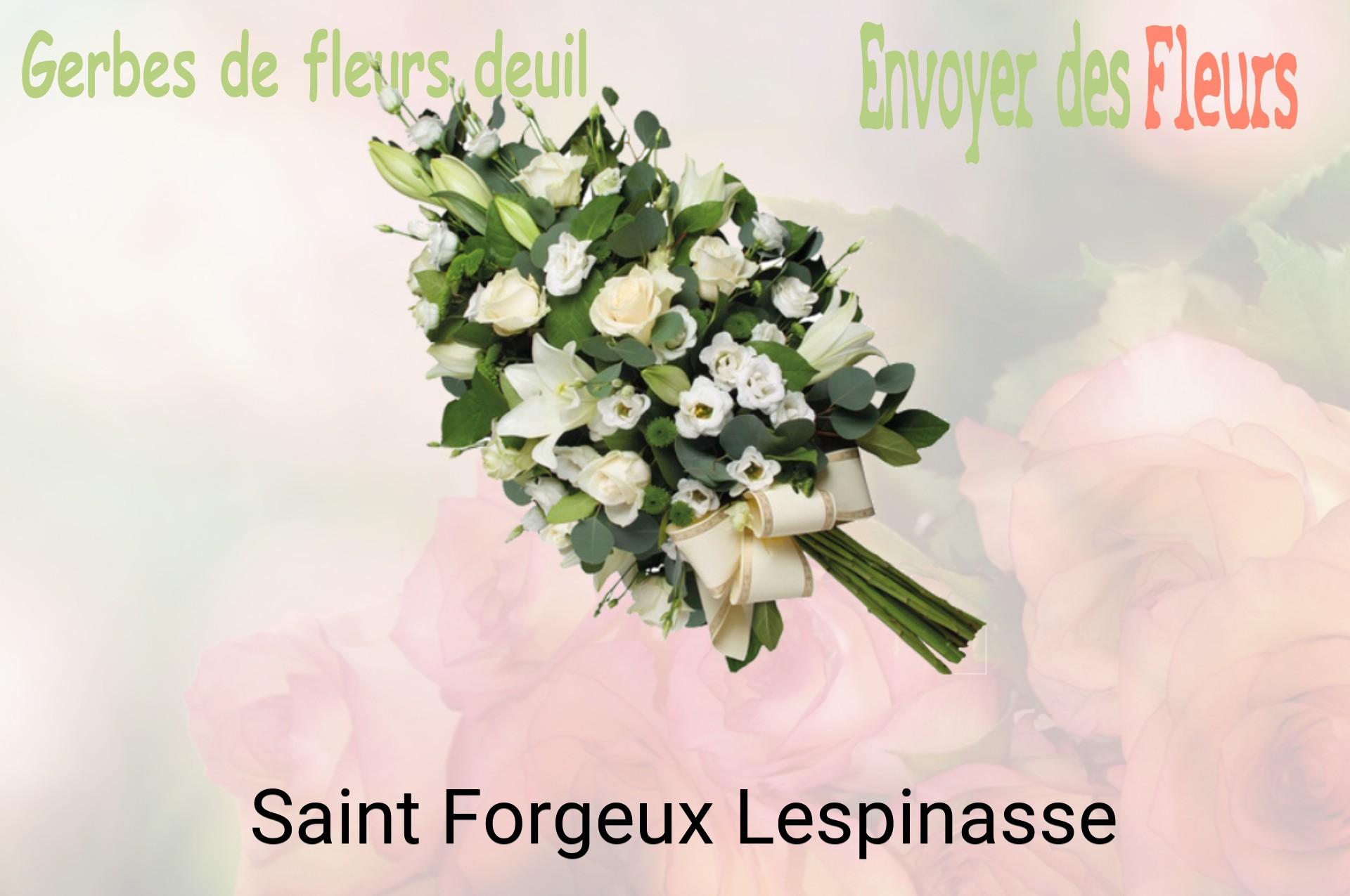 Gerbe de fleurs de deuil livrée à Saint-Forgeux-Lespinasse